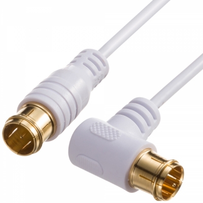 강원전자 산와서플라이 TV 안테나 슬림 케이블 5m KM-AT26-50W