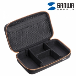 강원전자 산와서플라이 다용도 세미 하드 파우치 (LL/260x150x80mm) IN-HDAD5BK