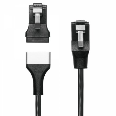 강원전자 산와서플라이 CAT.6A 슬림 마그네틱 랜 케이블 5m (블랙) KB-SL6ABA-05BK