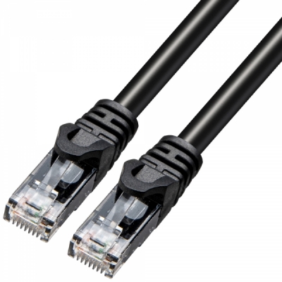 강원전자 산와서플라이 CAT.6A UTP 옥외용 랜 케이블 5m (블랙) KB-T6AWP-05BK