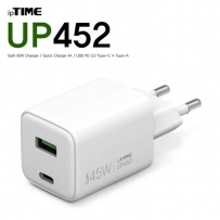 ipTIME(아이피타임) UP452 White USB PD 45W GaN 충전기