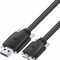 3M USB AM w/ Locking TO Micro B w/ Locking High-Flex Cable 5m