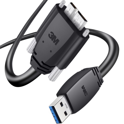 3M USB3 Vision 1억회 내굴곡성 High-Flex AM-MicroB 케이블 3m 1U30G-MB2-SA1-300