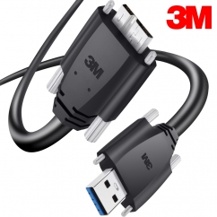 3M USB3 Vision 1억회 내굴곡성 High-Flex AM-MicroB 케이블 5m 1U30G-MB2-SA2-500