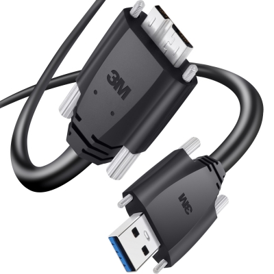 3M USB3 Vision 1억회 내굴곡성 High-Flex AM-MicroB 케이블 5m 1U30G-MB2-SA2-500