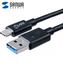 강원전자 산와서플라이 USB3.2 Gen2 AM-CM 케이블 1m 500-USB053-1
