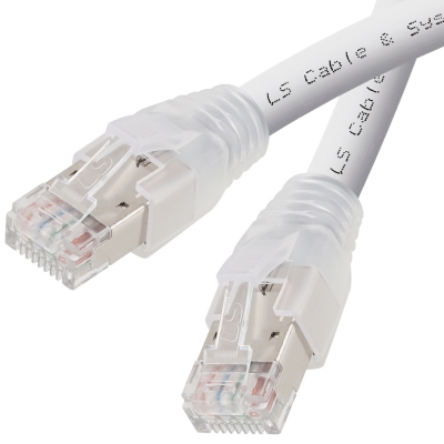 LS전선 CAT.7 S/FTP 랜 케이블 5m, 그레이 LS-PC-SSP7-GY-050