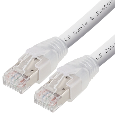 LS전선 CAT.7 S/FTP 랜 케이블 10m, 그레이 LS-PC-SSP7-GY-100