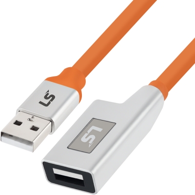LS전선 USB2.0 슈퍼라이프사이클 High-Flex 연장 리피터 50m LS-UBAF-20AH-500