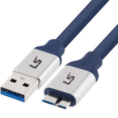 LS전선 USB3.0 슈퍼라이프사이클 High-Flex AM-MicroB 케이블 1m LS-UBBM-30H-010