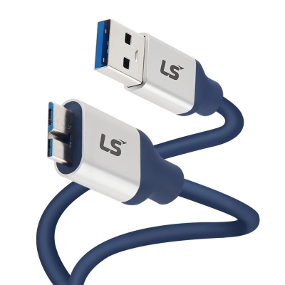 LS전선 USB3.0 슈퍼라이프사이클 High-Flex AM-MicroB 케이블 5m LS-UBBM-30H-050