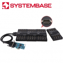 시스템베이스 PCI Express 32포트 RS422/485 시리얼카드 Multi-32/LPCIe COMBO (DB9M)