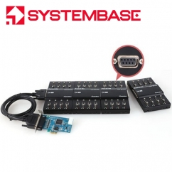 시스템베이스 PCI Express 32포트 RS232 시리얼카드 Multi-32/LPCIe RS232 (DB9F)