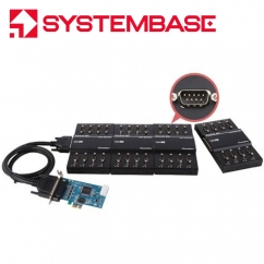 시스템베이스 PCI Express 32포트 RS232 시리얼카드 Multi-32/LPCIe RS232 (DB9M)