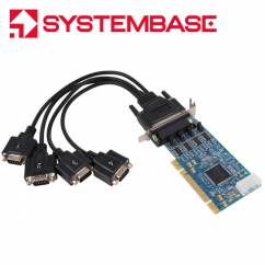 시스템베이스 PCI 4포트 RS232 시리얼카드 Multi-4C/LPCI RS232