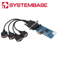 시스템베이스 PCI Express 4포트 RS232 시리얼카드 Multi-4C/LPCIe RS232