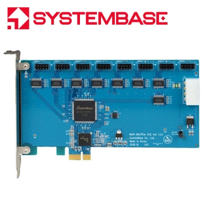 시스템베이스 PCI Express 핀타입 8포트 RS232 시리얼카드 Multi-8H/PCIe 232