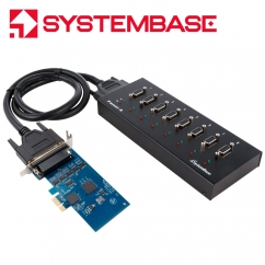 시스템베이스 PCI Express 8포트 RS232 시리얼카드 Multi-8/LPCIe RS232