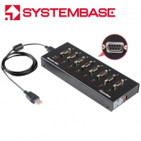시스템베이스 USB2.0 to 8포트 RS422/485 컨버터 Multi-8/USB COMBO (DB9F)