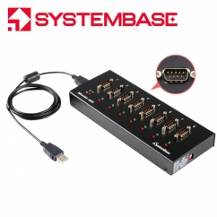 시스템베이스 USB2.0 to 8포트 RS422/485 컨버터 Multi-8/USB COMBO (DB9M)