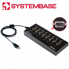 시스템베이스 USB2.0 to 8포트 RS232 컨버터 Multi-8/USB RS232 (DB9F)