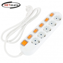강원전자 넷메이트 SAFE 멀티탭 5구 개별 접지 5m NM-550SFS