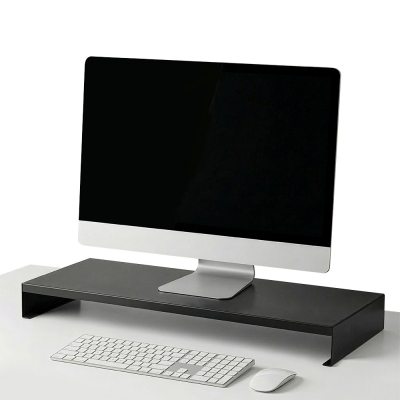 강원전자 넷메이트 울트라 와이드 메탈 받침대 900x400x80mm 블랙 NM-AM900BKG