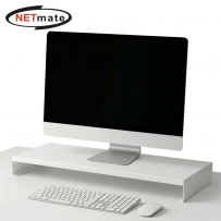 강원전자 넷메이트 울트라 와이드 메탈 받침대 900x400x80mm 화이트 NM-AM900WHG