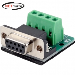 강원전자 넷메이트 DB9F / 4핀 터미널 블록 젠더 NM-DB9F07