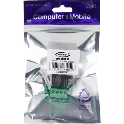 강원전자 넷메이트 DB9F / 4핀 터미널 블록 젠더 NM-DB9F07