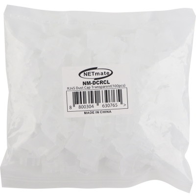 강원전자 넷메이트 RJ-45 랜포트 보호 초박형 먼지 마개 (클리어/100개) NM-DCRCL