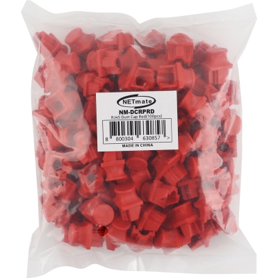강원전자 넷메이트 RJ-45 랜포트 보호 먼지 마개 (레드/100개) NM-DCRPRD