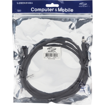 강원전자 넷메이트 고용량 DC 전원 연장 케이블 1.5m (5.5x2.1mm) NM-DP2115