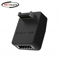 강원전자 넷메이트 USB3.2 Gen2 Type E 변환 어댑터, 블랙 RVS 90도 [EZDIY-FAB] NM-DPC2651