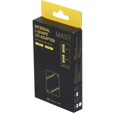 강원전자 넷메이트 USB3.2 Gen2 Type E 변환 어댑터, 화이트 STD 90도 [EZDIY-FAB] NM-DPC2652