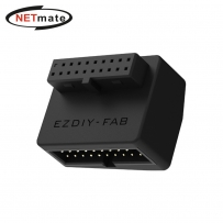 강원전자 넷메이트 USB3.0 20핀 헤더 변환 어댑터, 블랙 RVS [EZDIY-FAB] NM-DPC2661