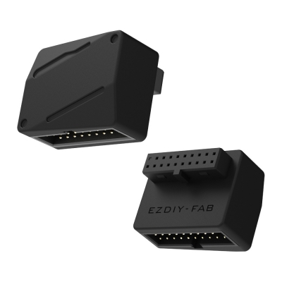 강원전자 넷메이트 USB3.0 20핀 헤더 변환 어댑터, 블랙 RVS [EZDIY-FAB] NM-DPC2661