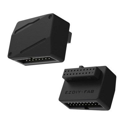 강원전자 넷메이트 USB3.0 20핀 헤더 변환 어댑터, 블랙 STD [EZDIY-FAB] NM-DPC266