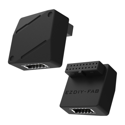 강원전자 넷메이트 USB3.0 20핀 헤더 Type E 변환 어댑터, 블랙 RVS [EZDIY-FAB] NM-DPC2671