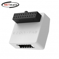 강원전자 넷메이트 USB3.0 20핀 헤더 Type E 변환 어댑터, 화이트 STD [EZDIY-FAB] NM-DPC2672