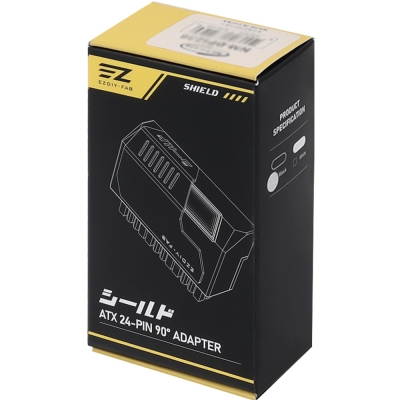 강원전자 넷메이트 메인보드 ATX 24핀 ARGB 어댑터 (블랙/90도) [EZDIY-FAB] NM-DPI2312