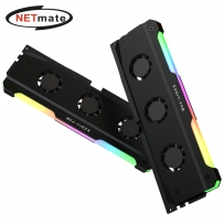 강원전자 넷메이트 ARGB PWM 터보 쿨링 메모리 쿨러, 블랙 2개 세트 [EZDIY-FAB] NM-DPI2692