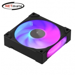 강원전자 넷메이트 ARGB PWM 120mm 쿨링팬, 블랙 [EZDIY-FAB] NM-DPI270