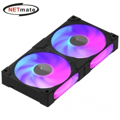 강원전자 넷메이트 ARGB PWM 240mm 쿨링팬, 블랙 [EZDIY-FAB] NM-DPI271