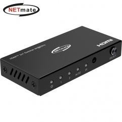 강원전자 넷메이트 4K 60Hz HDMI 2:1 선택기, 리모컨 NM-HRP4602