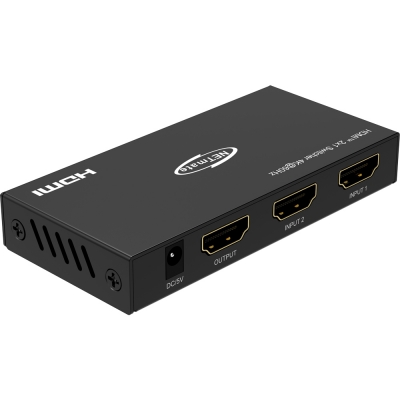강원전자 넷메이트 4K 60Hz HDMI 2:1 선택기, 리모컨 NM-HRP4602
