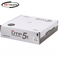 강원전자 넷메이트 CAT.5E UTP 옥외용 케이블 100m (단선/블랙) NM-L5110BK