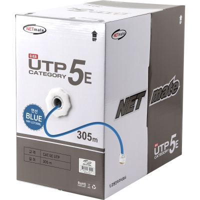 강원전자 넷메이트 CAT.5E UTP 케이블 305m, 연선 블루 NM-L5730BL