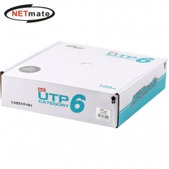 강원전자 넷메이트 CAT.6 UTP 케이블 100m (단선/그레이) NM-L6110GY