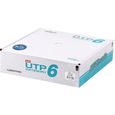 강원전자 넷메이트 CAT.6 UTP 케이블 100m, 연선 블루 NM-L6710BL